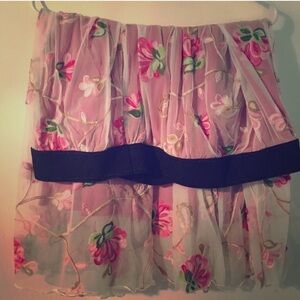 LuLaRoe Pink Floral Midi Lola